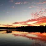 November sunset on Little Lake Sunapee